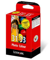 Lexmark Twin-Pack #31, #33 Photo and Color Print Cartridges (80D2178)